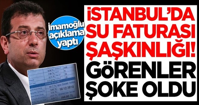 İstanbul'da su faturası şaşkınlığı! Vatandaş şoke oldu, İmamoğlu'ndan açıklama geldi