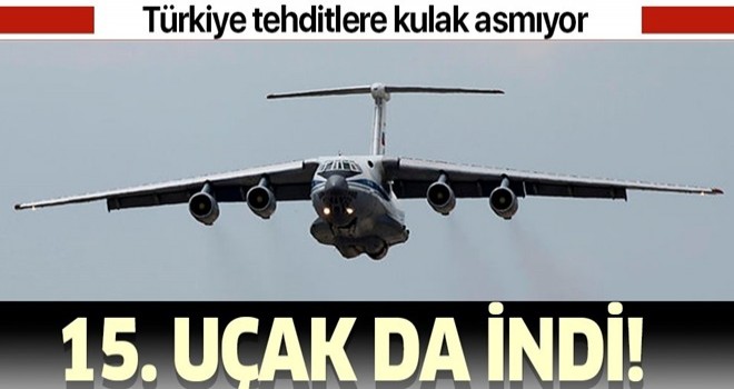 S-400'lerin sevkiyatı devam ediyor! 15'inci uçak Mürted Hava Meydanı'na indi.