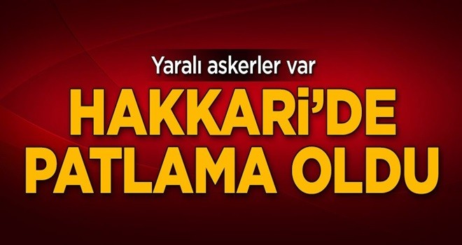 Sınırda mühimmat patladı, yaralı askerler var