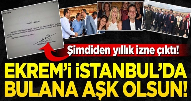 Ekrem İmamoğlu duyurdu... Yıllık izne çıktı! Ekrem’i İstanbul’da bulana aşk olsun