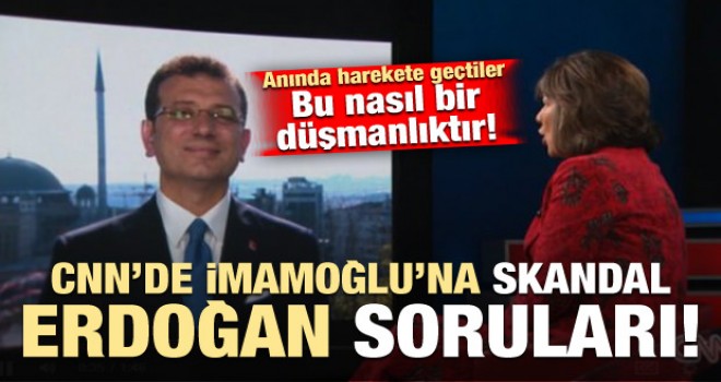 Anında harekete geçtiler… CNN’de skandal ‘Erdoğan’ soruları