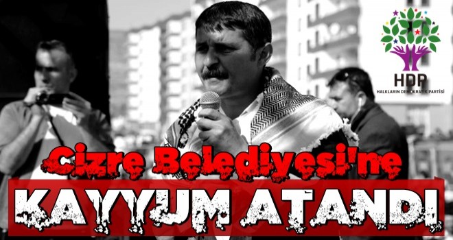 Cizre Belediyesi'ne kayyum atandı