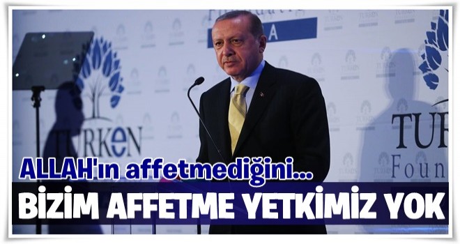 Cumhurbaşkanı Erdoğan, TÜRKEN Vakfının yemeğine katıldı