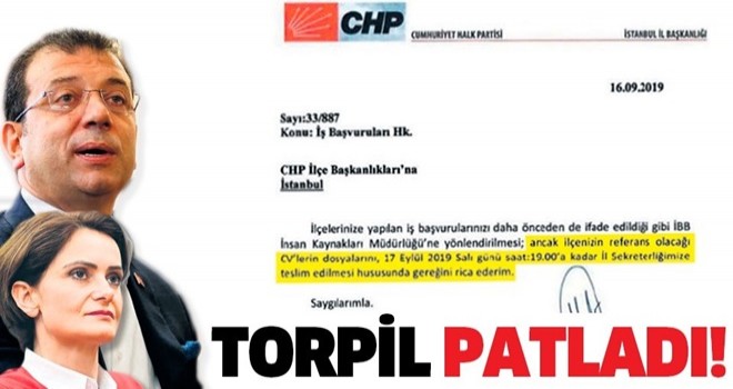 CHP'li İstanbul Büyükşehir Belediyesi'nde torpil skandalı! .