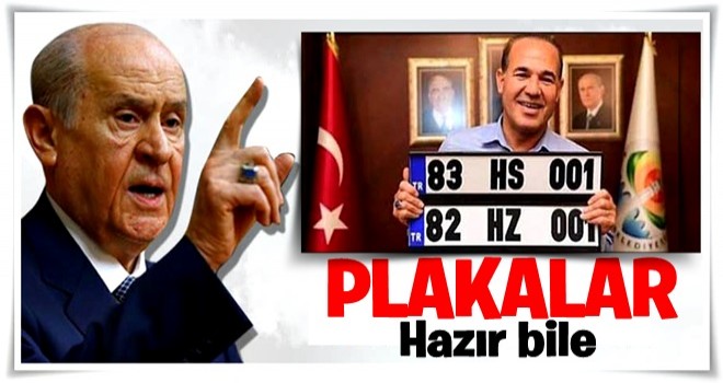 Bahçeli, “82 Kerkük, 83 Musul” dedi, MHP'li Belediye Başkanı plaka hazırladı