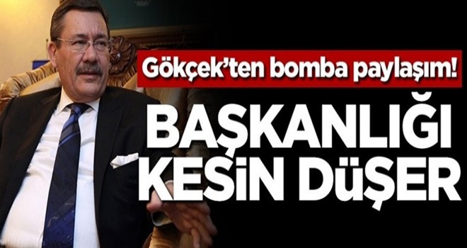 Melih Gökçek'ten bomba paylaşım! Başkanlığı kesin düşer