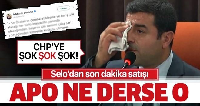 Demirtaş'dan Öcalan'a destek açıklaması!