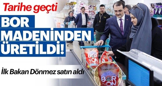 Türkiye'nin bor madeninden ürettiği yerli ve milli temizlik ürünü BORON satışa çıktı! Boron fiyatı ne kadar?