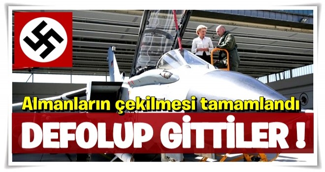 Alman Tornado uçaklarının İncirlik'ten çekilmesi tamamlandı