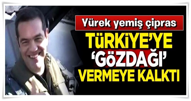 Savaş uçağıyla Türkiye'ye gözdağı vermeye kalktı