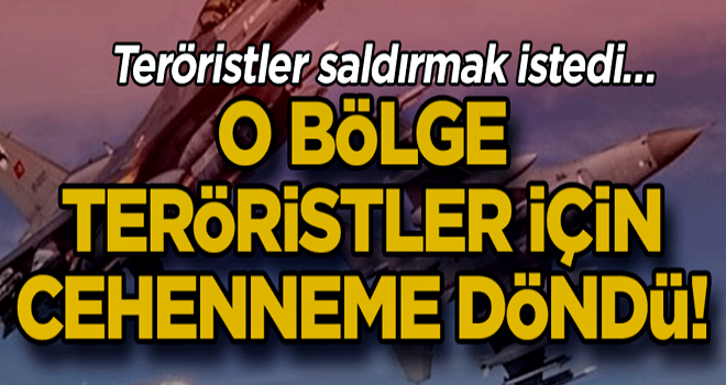 Teröristler saldırmak istedi… Anında o bölge cehenneme çevrildi!