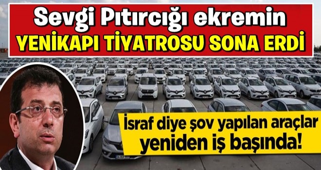 Yenikapı tiyatrosu sona erdi, araçlar yeniden göreve başladı