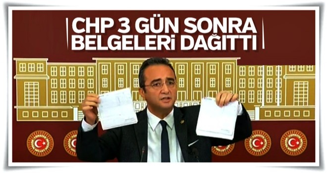 CHP belgeleri basınla paylaşıyor