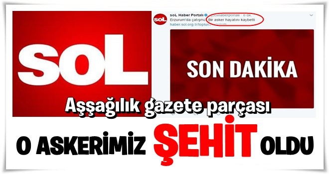 Solhaber'in 'şehit' rahatsızlığı