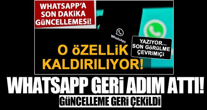 Tepkiler üzeri whatsapp geri adım attı!