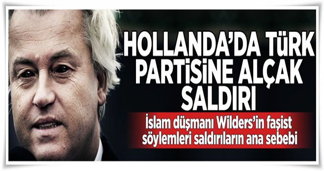 Hollanda'da Türklerin partisine ırkçı mektup .