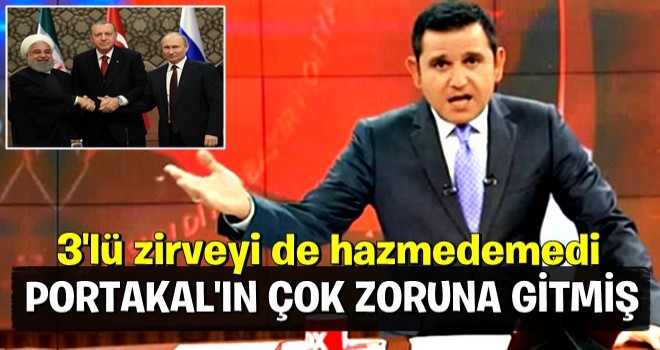 Fatih Portakal 3'lü zirveyi de hazmedemedi