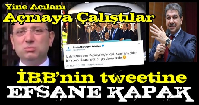 İBB'nin tweetine Mehmet Tevfik Göksu'dan efsane cevap!