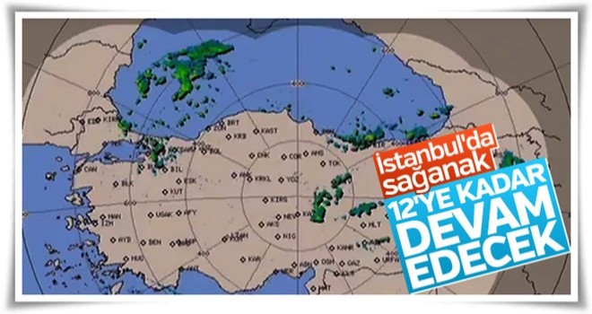 İstanbul'da yağmur başladı