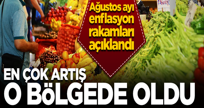 Ağustos ayı enflasyon rakamları açıklandı!