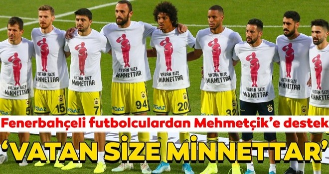 Fenerbahçeli futbolculardan Mehmetçik'e destek