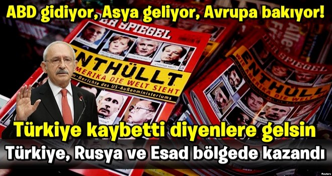 Der Spiegel: ABD gidiyor, Asya geliyor, Avrupa bakıyor!