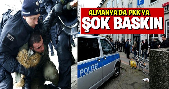 Alman polisi PKK'nın çatı örgütünün binasına baskın yaptı