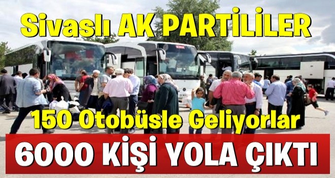 Sivaslı AK PARTİ'liler oy için İstanbul'a geliyor