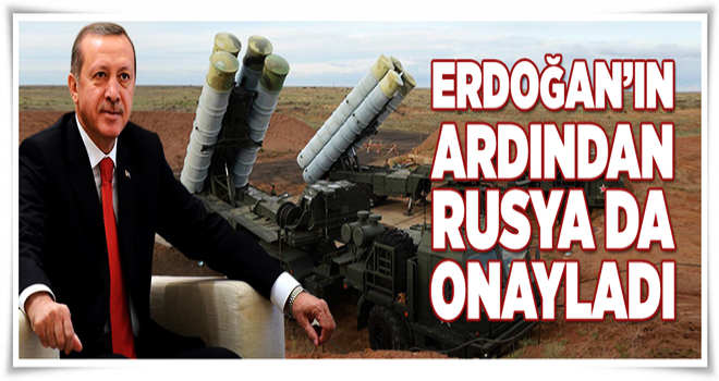 Erdoğan'ın ardından Rusya da açıkladı! .