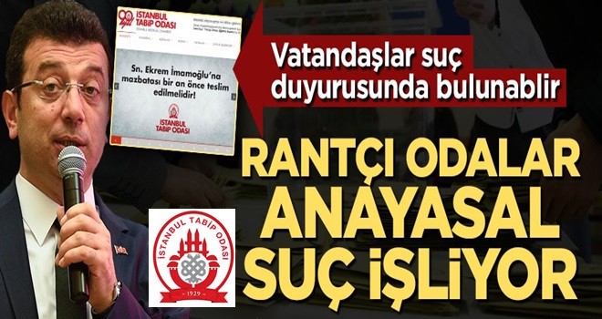 Vatandaşlar suç duyurusunda bulunabilir! Rantçı odalar Anayasa suçu işliyor