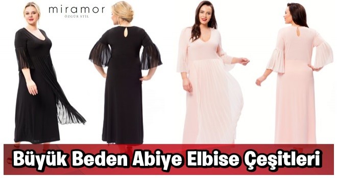 Büyük Beden Abiye Elbise Çeşitleri