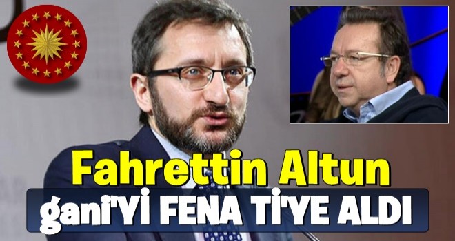 Altun'dan kapak gibi cevap! Fena tiye aldı