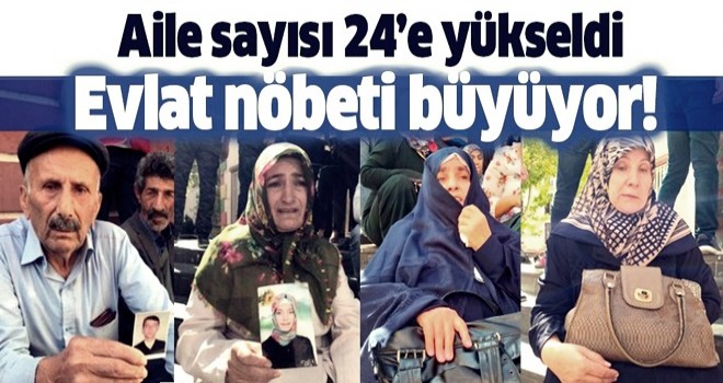 HDP önünde evlat nöbeti sürüyor: Aile sayısı 24'e yükseldi .