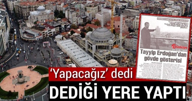 Yerini gösterdiği cami bitmek üzere