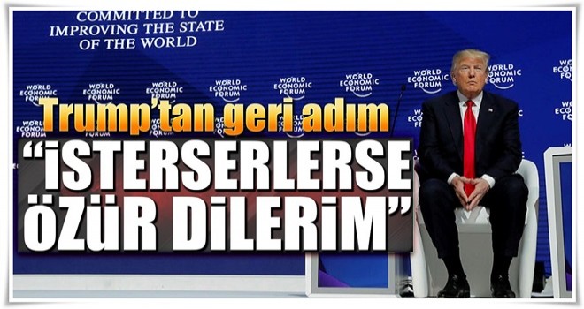 Trump'tan geri adım