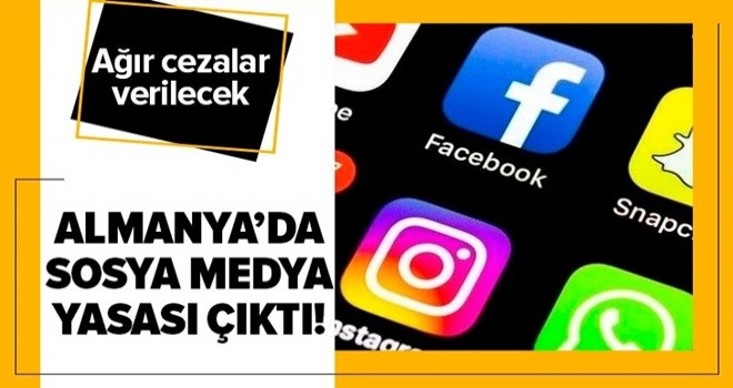 Almanya’da sosyal medya yasası çıktı! .