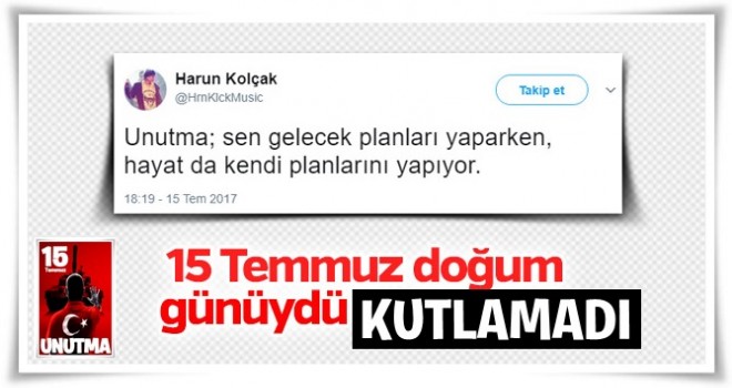 Harun Kolçak'ın son paylaşımı