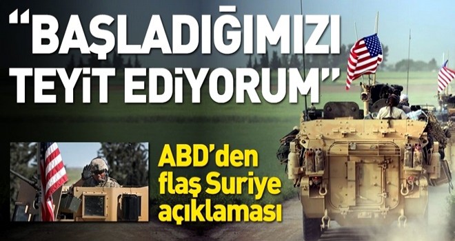 ABD Suriye'den ekipman çekmeye başladı.