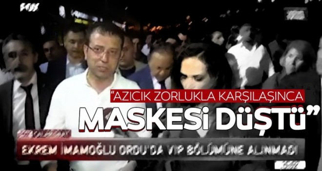 "Azıcık zorlukla karşılaşınca yüzündeki maske düştü"