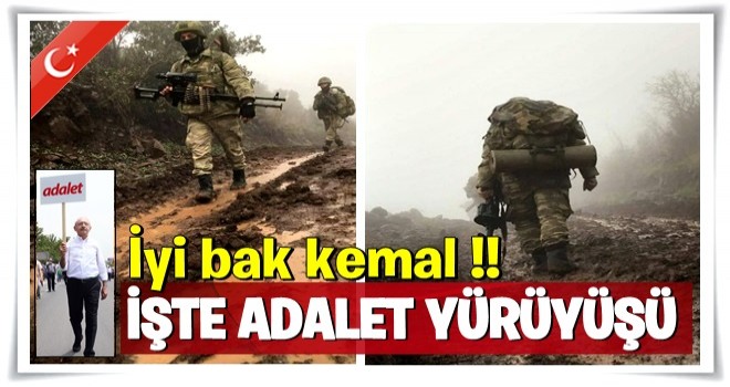 Zorlu hava şartları Mehmetçik'e engel olamadı