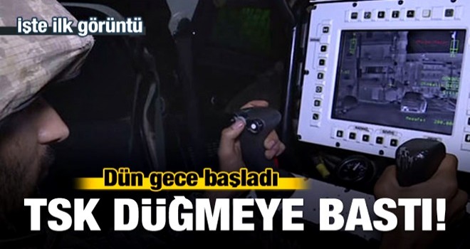 Dün gece başladı… İşte ilk görüntü