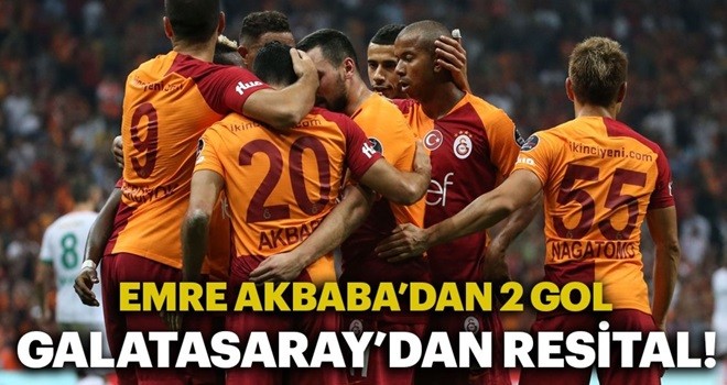 Galatasaray'dan 6 gollü resital