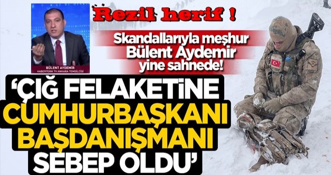 Bülent Aydemir, Van'daki çığ felaketini Cumhurbaşkanı Başdanışmanı Gülşen Orhan'a bağladı