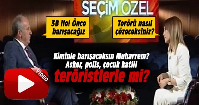 Muharrem İnce: Önce barışacağız