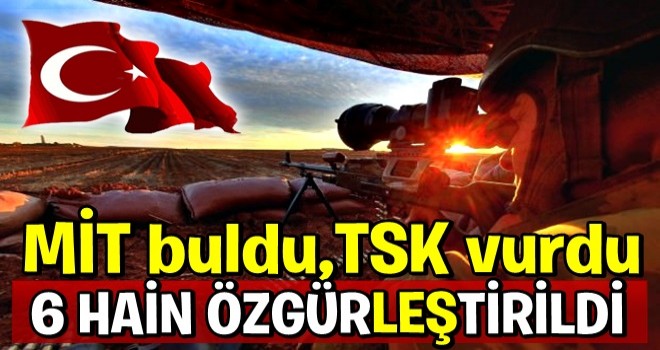 Irak'ın kuzeyinde 6 terörist öldürüldü