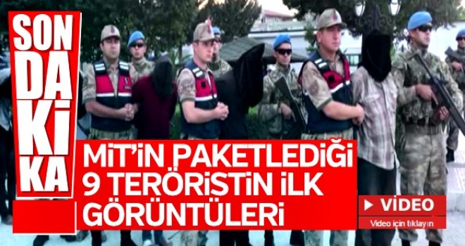 MİT'in yakaladığı 9 YPG'linin ilk görüntüleri