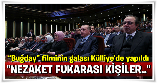 Cumhurbaşkanı Erdoğan galada konuştu