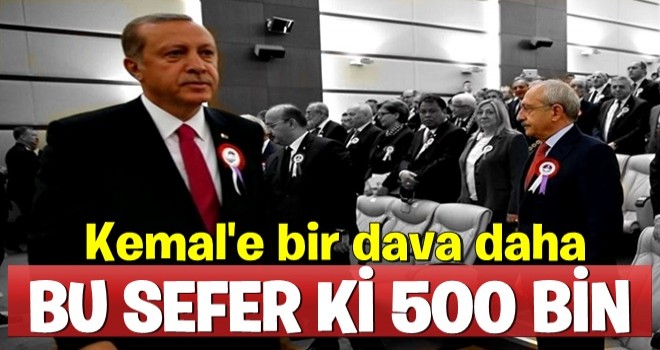 Cumhurbaşkanı Erdoğan'dan 500 bin liralık tazminat davası