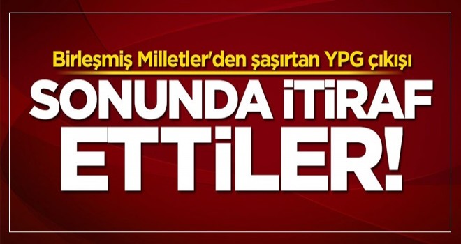 Birleşmiş Milletler'den şaşırtan YPG çıkışı!