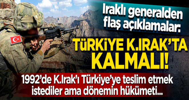 Flaş iddia! "1992'de Irak'ın kuzeyini Türkiye'ye teslim etmek istediler"